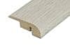 White Brushed Laminate End Bar - 0.9m