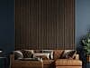 Rich Walnut Acousitc 24mm Wall Panel - 600x2700mm