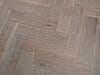 Brushed White Oak Herringbone Click 14mm