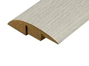 White Brushed Laminate Ramp Bar - 0.9m