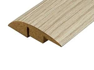White Varnished Oak Laminate Ramp Bar - 0.9m