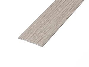 Pebble Grey Flat Aluminium Door Bar 0.9m