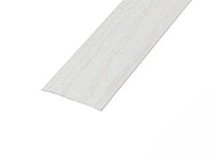 Arctic White Flat Aluminium Door Bar 0.9m