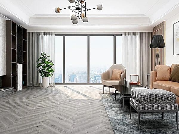 Oxford Grey Oak 5.2mm SPC Herringbone