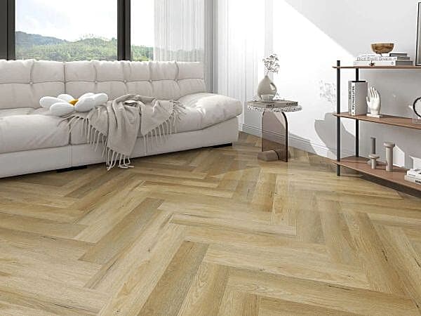 Sand Oak Herringbone Premium 8mm SPC Click