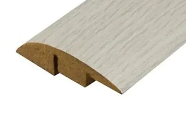White Brushed Laminate Ramp Bar - 0.9m