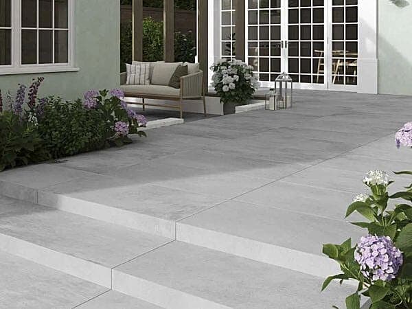 Glazed Silver 600x1200mm Outdoor 20mm Porcelain Tile