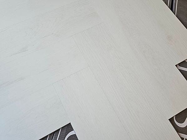 Frosted White Oak 6mm SPC Herringbone (Clearance)