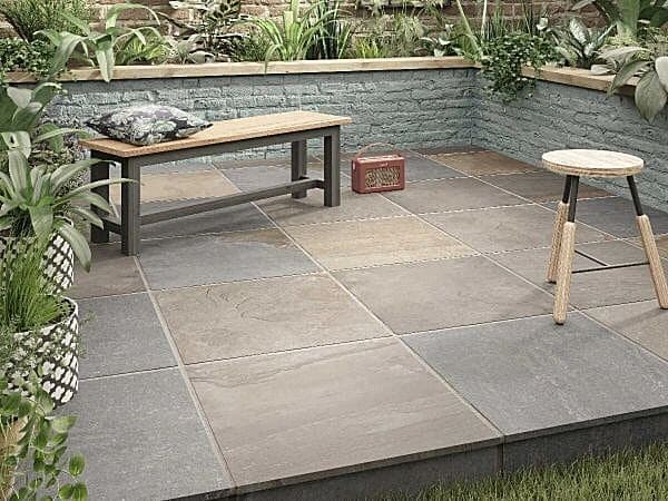 Newtown Grey 600x600mm Outdoor Porcelain 20mm Tile