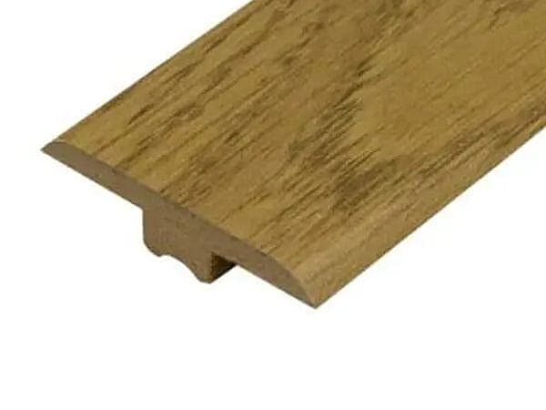 Natural Varnished Oak Laminate Doorbar - T-Bar 0.9m