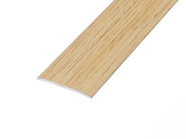 Natural Oak Flat Aluminium Door Bar 0.9m