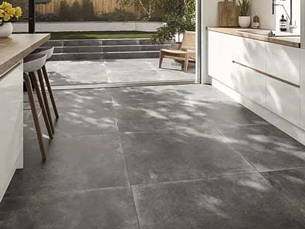 Downtown Grey Glazed Porcelain Tile - 800x800mm