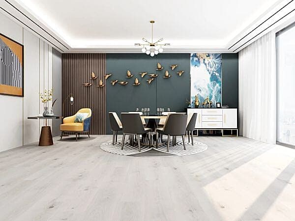 Dove White Pewter Oak Dryback LVT