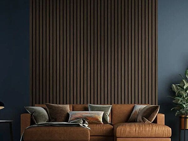 Rich Walnut Acousitc 24mm Wall Panel - 600x2700mm