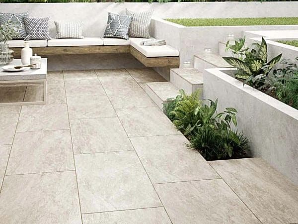 Edan Beige Matt Porcelain 20mm Outdoor Tile