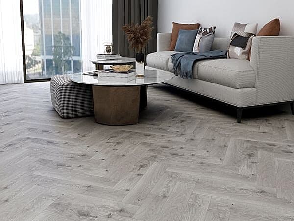Grey Oak 5.2mm SPC Herringbone