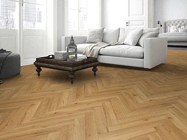 Classic Natural Oak Herringbone 12mm