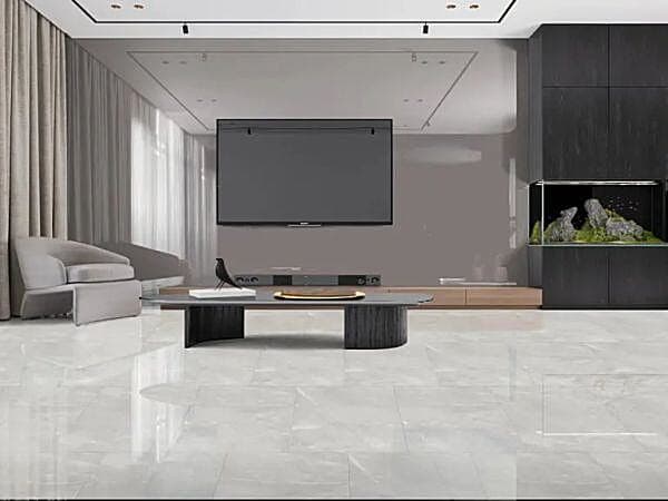 Athena Bianco Floor & Wall Tile - Porcelain 600x1200mm