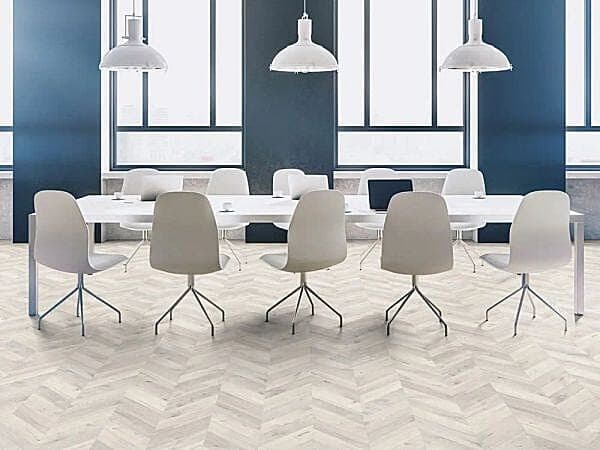 Limed Oak Chevron 8mm Laminate