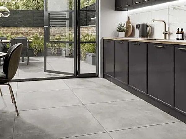 Ash Grey Glazed Porcelain Tile - 800x800mm