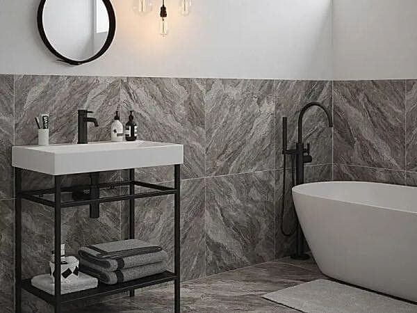 Ashton Grey Polished Tile 300x600mm