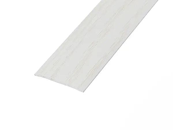 Arctic White Flat Aluminium Door Bar 0.9m