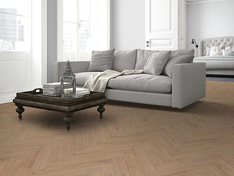 Oregon Oak 12mm Herringbone