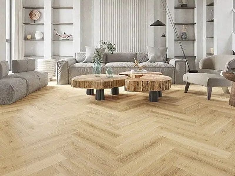 Barley Oak 5.2mm SPC Herringbone