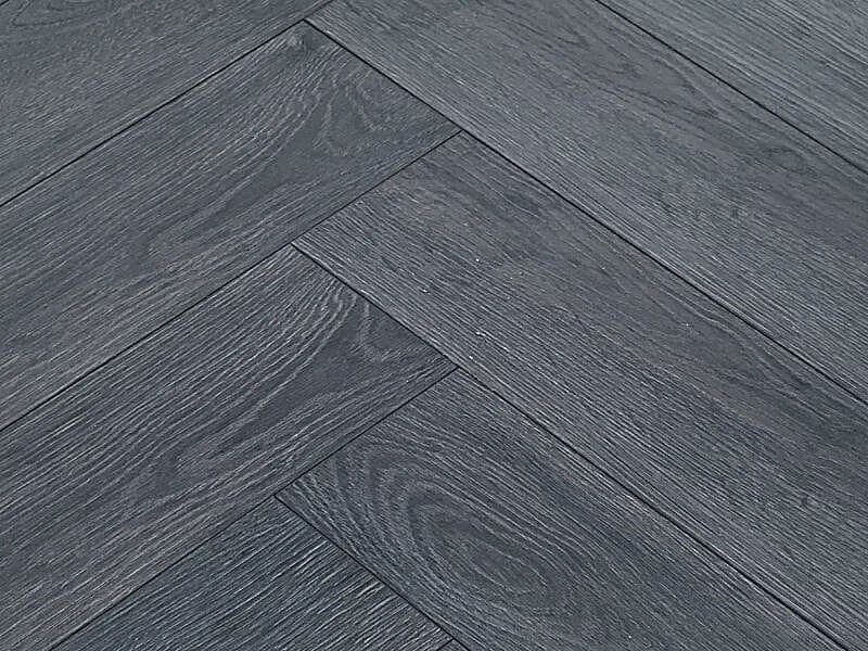 Elba Oak Black Herringbone 8mm