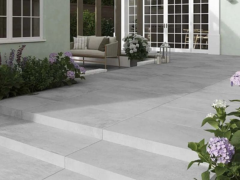 Glazed Silver 600x1200mm Outdoor 20mm Porcelain Tile