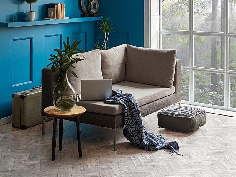 Arctic Oak Herringbone Dryback LVT