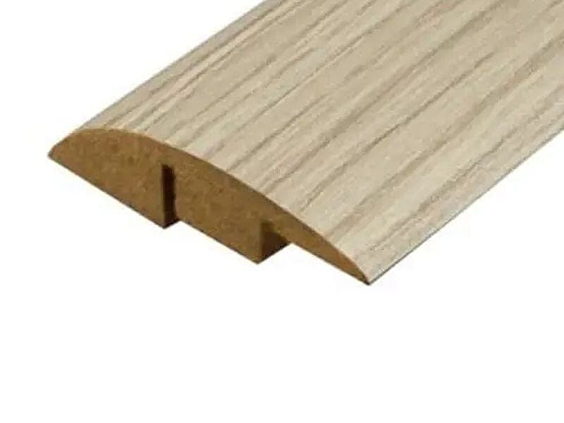 White Varnished Oak Laminate Ramp Bar - 0.9m