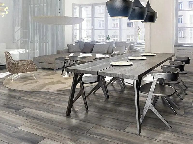 Distressed Grey Oak 12mm Laminate Flooring
