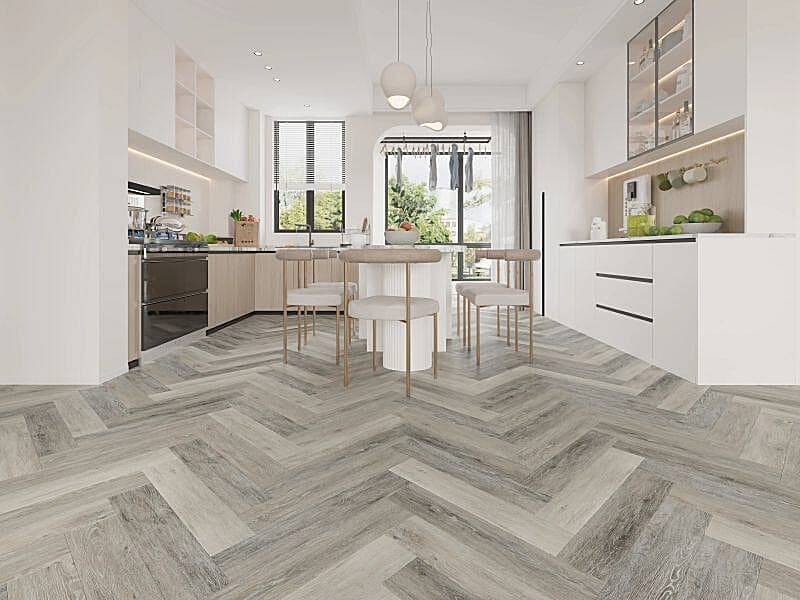 Silver Birch 2mm Herringbone LVT