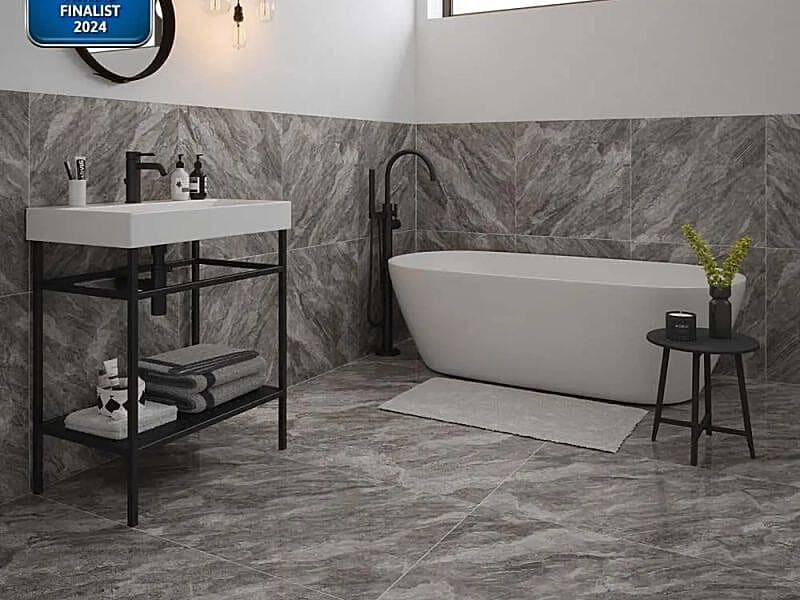 Ashton Grey Polished Tile 600x600mm