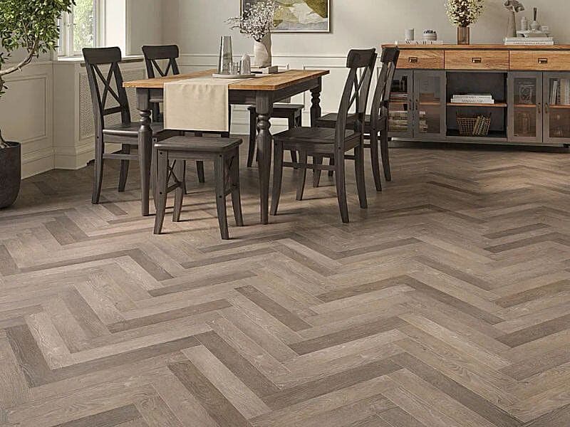 Winter Truffle 2mm Herringbone LVT