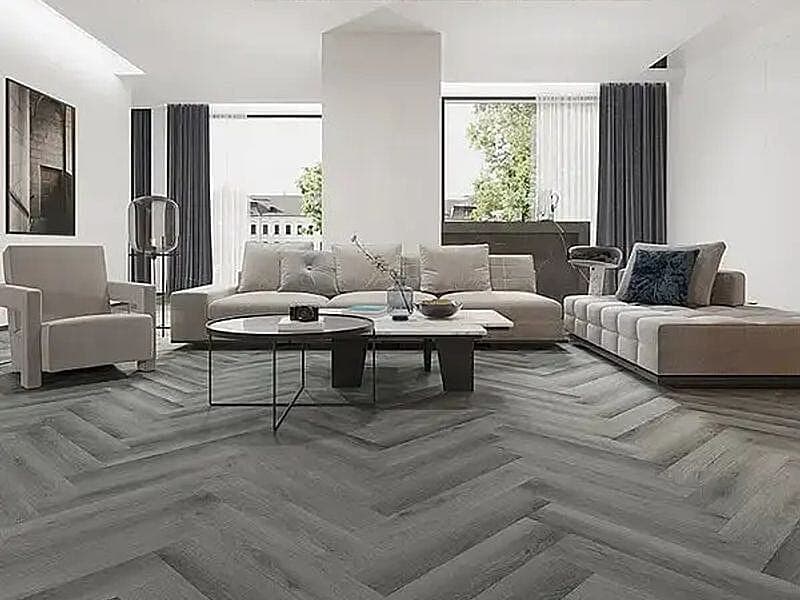 Yosemite Dark Grey Oak Herringbone 5.2mm SPC Click