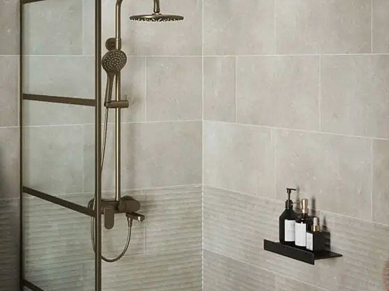 Grey Waffle Matt Ceramic Wall 300x600mm