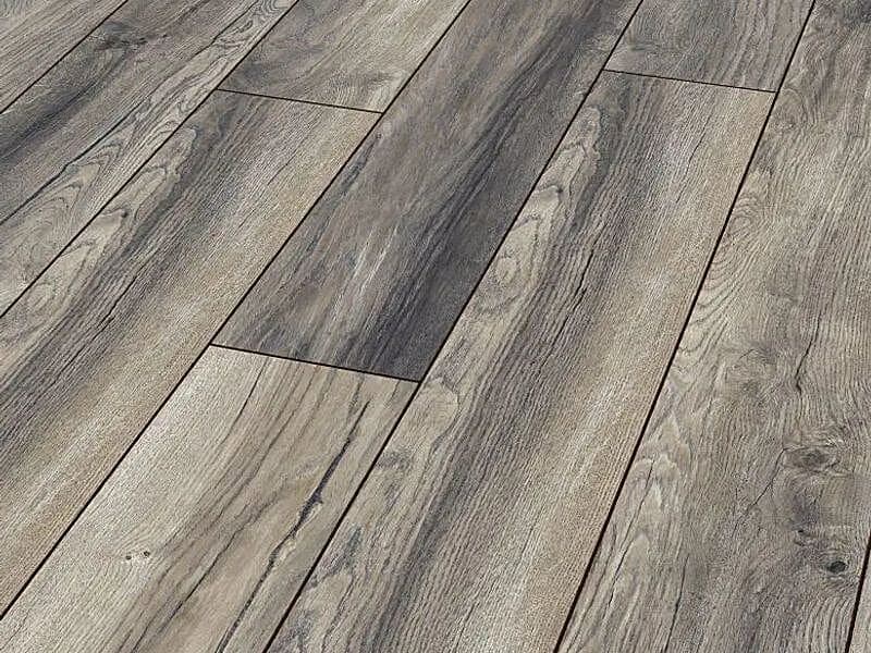 Distressed Grey Oak 10mm Narrow Laminate Flooring