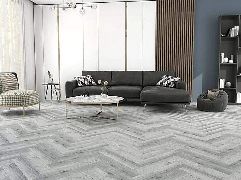 Arctic Grey 5.2mm SPC Herringbone Click