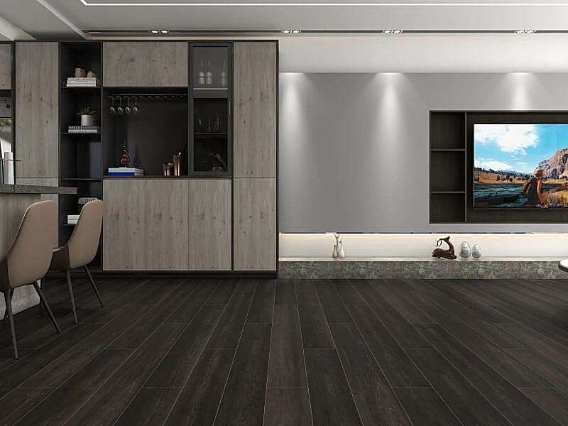 Old Charcoal Oak Dryback LVT